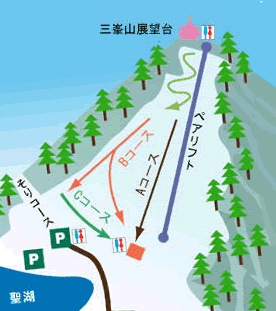 聖高原スキー場コース図