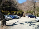 写真：金時神社の駐車場